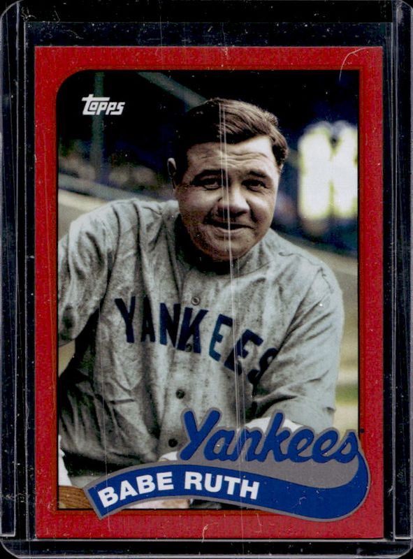 2023 Topps Archives #89DH-2 1989 Topps Doubleheaders - Red Foil /25