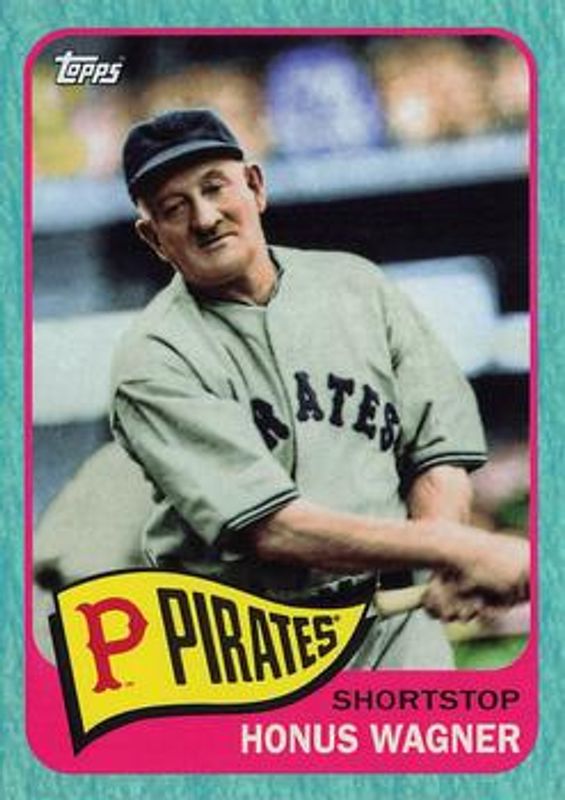 Honus Wagner 2023 Topps Archives #135 Aqua Sparkle Foil /75 RAW