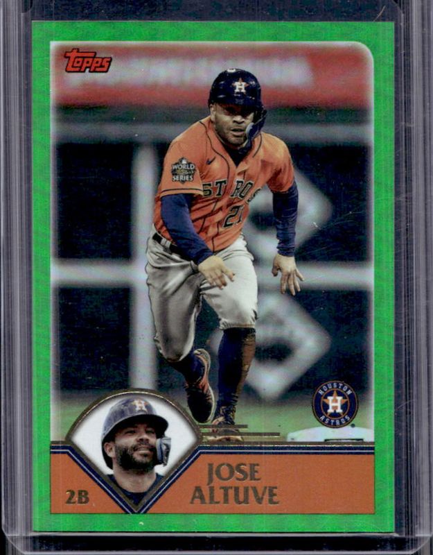 Jose Altuve 2023 Topps Archives #271 Green Foil /99 RAW
