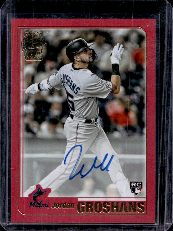 2023 Topps Archives #01FF-JG Fan Favorites Autographs - Red Foil /10