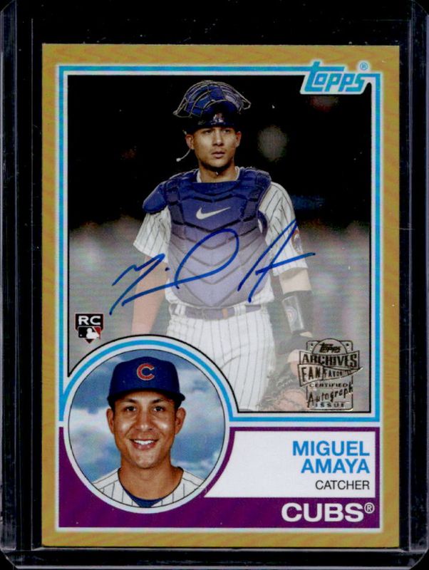 2023 Topps Archives #83FF-MA Fan Favorites Autographs - Gold Foil /50