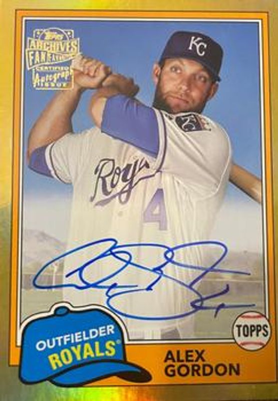 2023 Topps Archives #81FF-AG Fan Favorites Autographs - Gold Foil /50