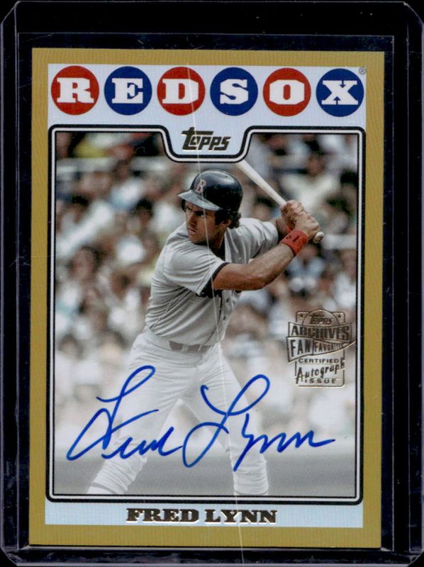 2023 Topps Archives #08FF-FL Fan Favorites Autographs - Gold Foil /50