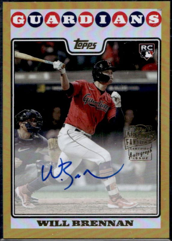 2023 Topps Archives #08FF-WB Fan Favorites Autographs - Gold Foil /50