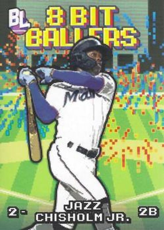 Jazz Chisholm Jr. 2023 Topps Big League #8B-12 8 Bit Ballers RAW