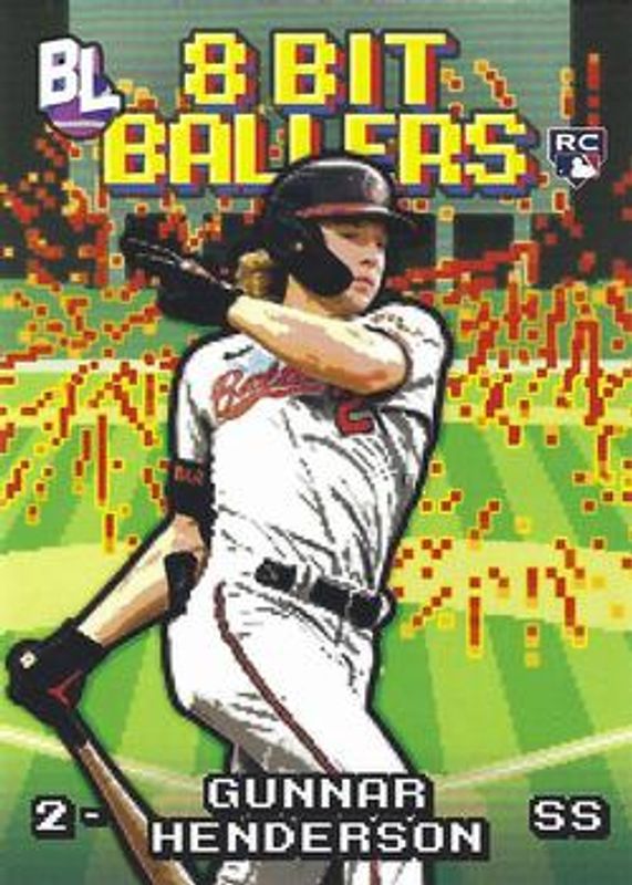 Gunnar Henderson 2023 Topps Big League #8B-9 8 Bit Ballers Rookie RAW