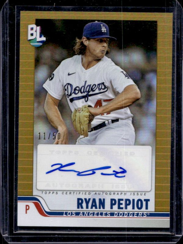 2023 Topps Big League #BLA-PEP Big League Autographs - Gold Foil /50
