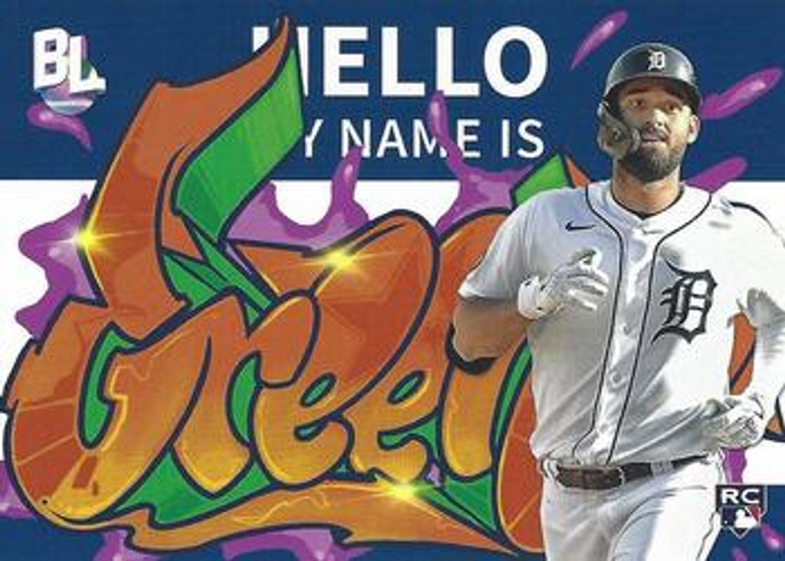 Riley Greene 2023 Topps Big League #RC-8 Roll Call Wildstyle Edition Rookie RAW