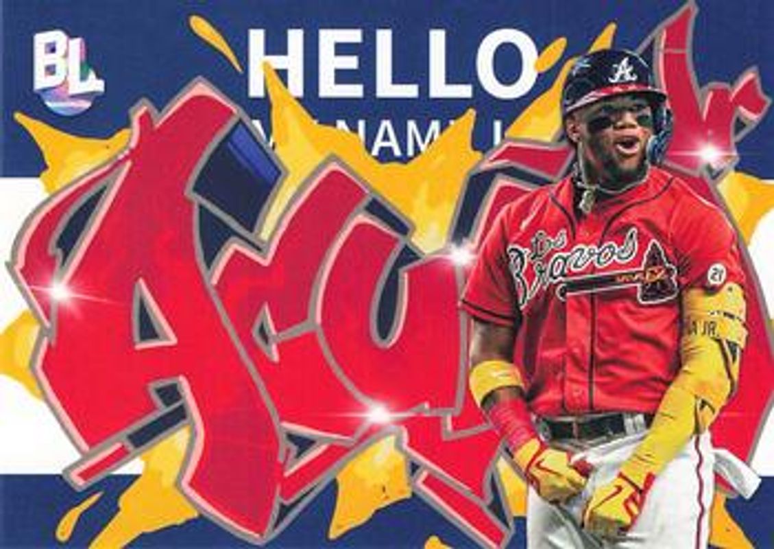 Ronald Acuna Jr. 2023 Topps Big League #RC-9 Roll Call Wildstyle Edition RAW