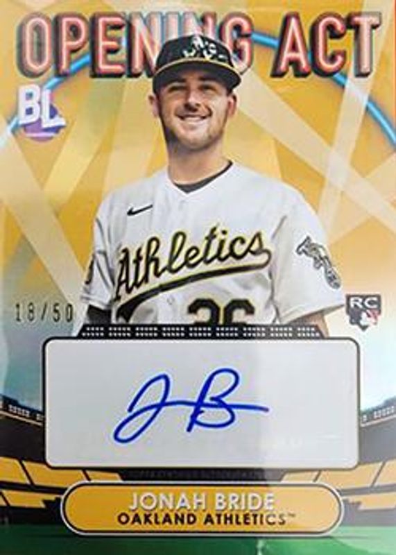 2023 Topps Big League #OAA-MAC Opening Act Autographs - Gold Foil /50