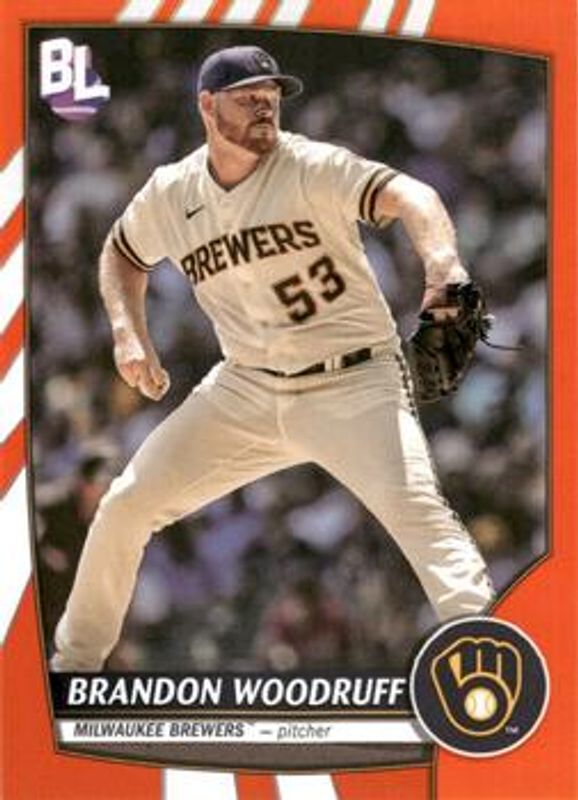 Brandon Woodruff 2023 Topps Big League #137 Electric Orange RAW