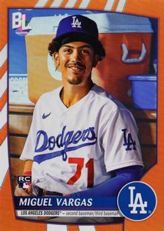Miguel Vargas 2023 Topps Big League #202 Electric Orange Rookie RAW