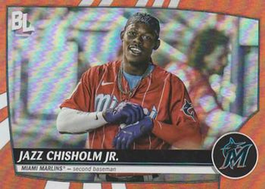 Jazz Chisholm Jr. 2023 Topps Big League #224 Electric Orange RAW