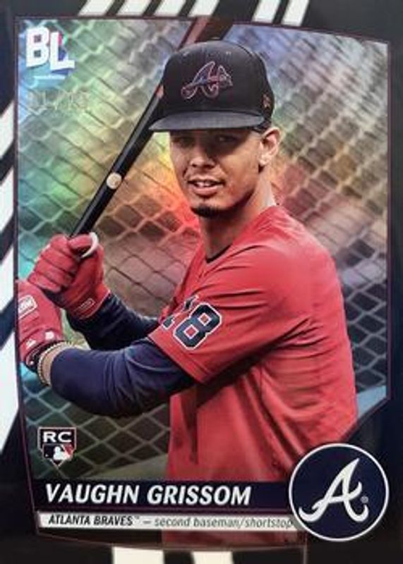 Vaughn Grissom 2023 Topps Big League #255 Black Foil /25 Rookie RAW