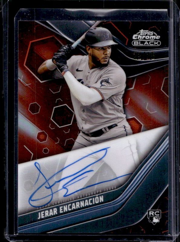 2023 Topps Chrome Black #CBA-JE Autographs - Orange Refractor /25