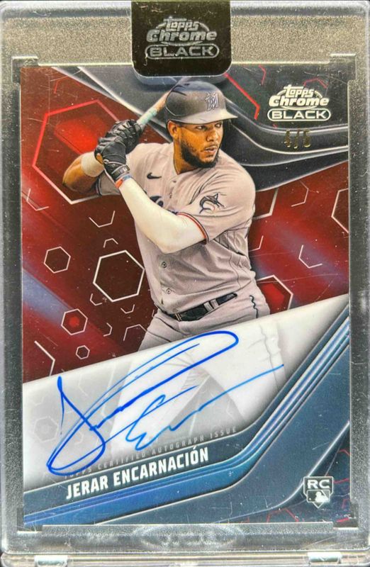 2023 Topps Chrome Black #CBA-JE Autographs - Red Refractor /5