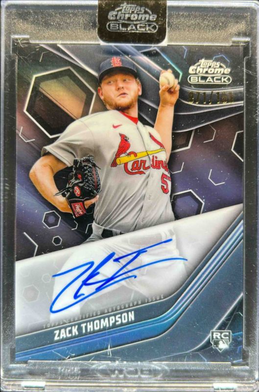 2023 Topps Chrome Black #CBA-ZT Autographs - Refractor /150