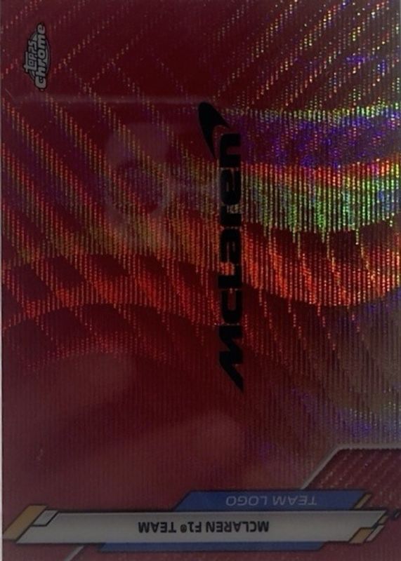 2020 Topps Chrome Formula 1 #115 Team Logos - Red Wave Refractor /5