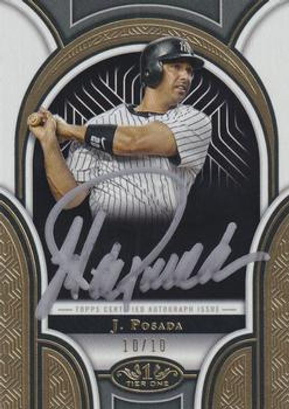Jorge Posada 2023 Topps Tier One #PPA-JPP Prime Performers Autographs - Silver Ink /10 RAW