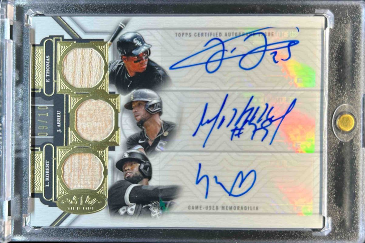 2023 Topps Tier One #T1ST-TAR Tier One Sluggers Triple Autographs Relics /10