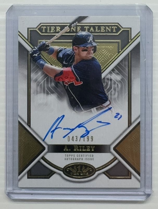 Austin Riley 2023 Topps Tier One #T1TA-ARIL Tier One Talent Autographs /199 RAW