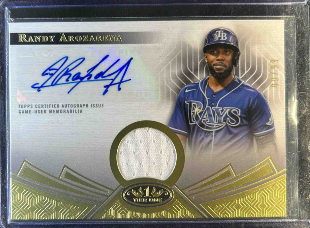 Randy Arozarena 2023 Topps Tier One #T1AR-RA Autographed Tier One
