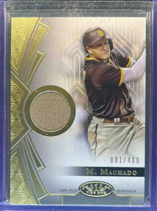 Manny Machado 2023 Topps Tier One #T1R-MMA2 Tier One Relics (Design A) /400 RAW