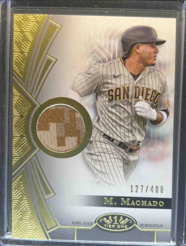 Manny Machado 2023 Topps Tier One #T1R-MMA1 Tier One Relics (Design A) /400 RAW
