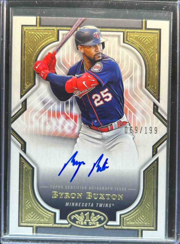 Byron Buxton 2023 Topps Tier One #T1A-BB Tier One Autographs /199 RAW