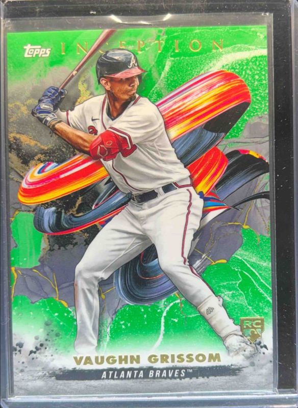 Vaughn Grissom 2023 Topps Inception #24 Green Rookie RAW