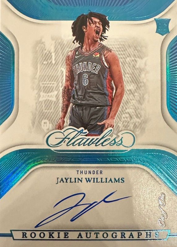 Jaylin Williams 2022 Flawless #DA-JYW Distinguished Autographs - Platinum /1 Rookie PSA 10