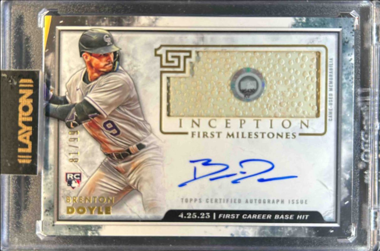 2023 Topps Inception #FMAR-BD Inception MLB First Milestones Autographs Relics /99
