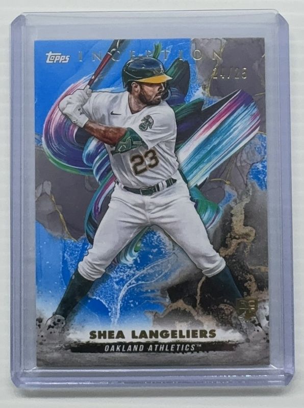 Shea Langeliers 2023 Topps Inception #64 Blue /25 Rookie RAW