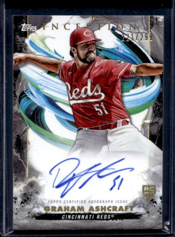 Graham Ashcraft 2023 Topps Inception #BRES-GA Rookie & Emerging Stars Autographs /299 RAW