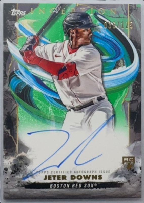 Jeter Downs 2023 Topps Inception #BRES-JD Rookie & Emerging Stars Autographs - Green /125 RAW