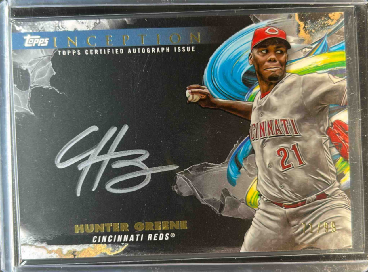 Hunter Greene 2023 Topps Inception #ISS-HG Inception Silver