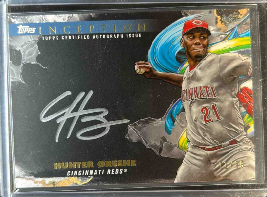 Hunter Greene 2023 Topps Inception #ISS-HG Inception Silver
