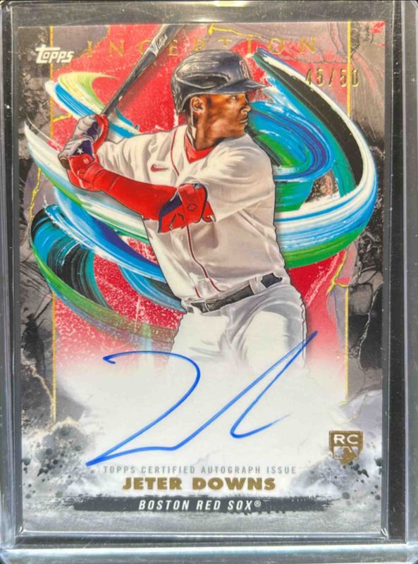 Jeter Downs 2023 Topps Inception #BRES-JD Rookie & Emerging Stars Autographs - Red /50 RAW
