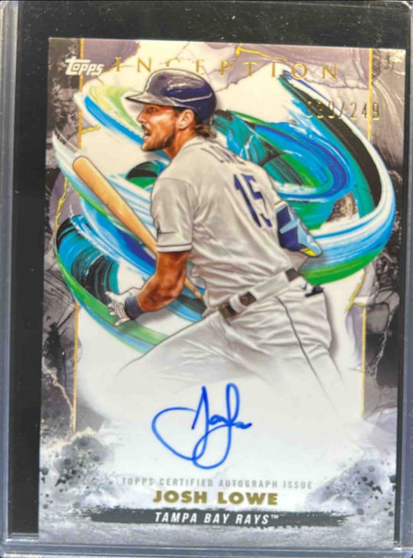 Josh Lowe 2023 Topps Inception #BRES-JL Rookie & Emerging Stars Autographs /299 RAW