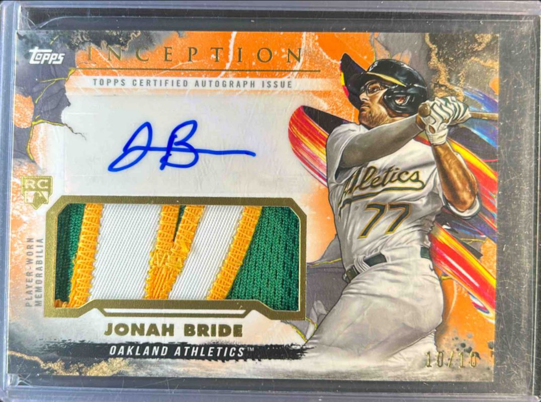 2023 Topps Inception #IAP-JBR Inception Autographs Patch - Orange /10