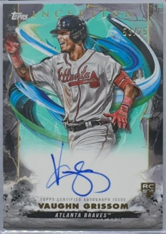 Vaughn Grissom 2023 Topps Inception #BRES-VGR Rookie & Emerging Stars Autographs - Aqua /75 RAW