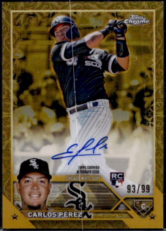 2023 Topps Gilded Collection #CGA-CP Chrome Gold Etch Autographs /99