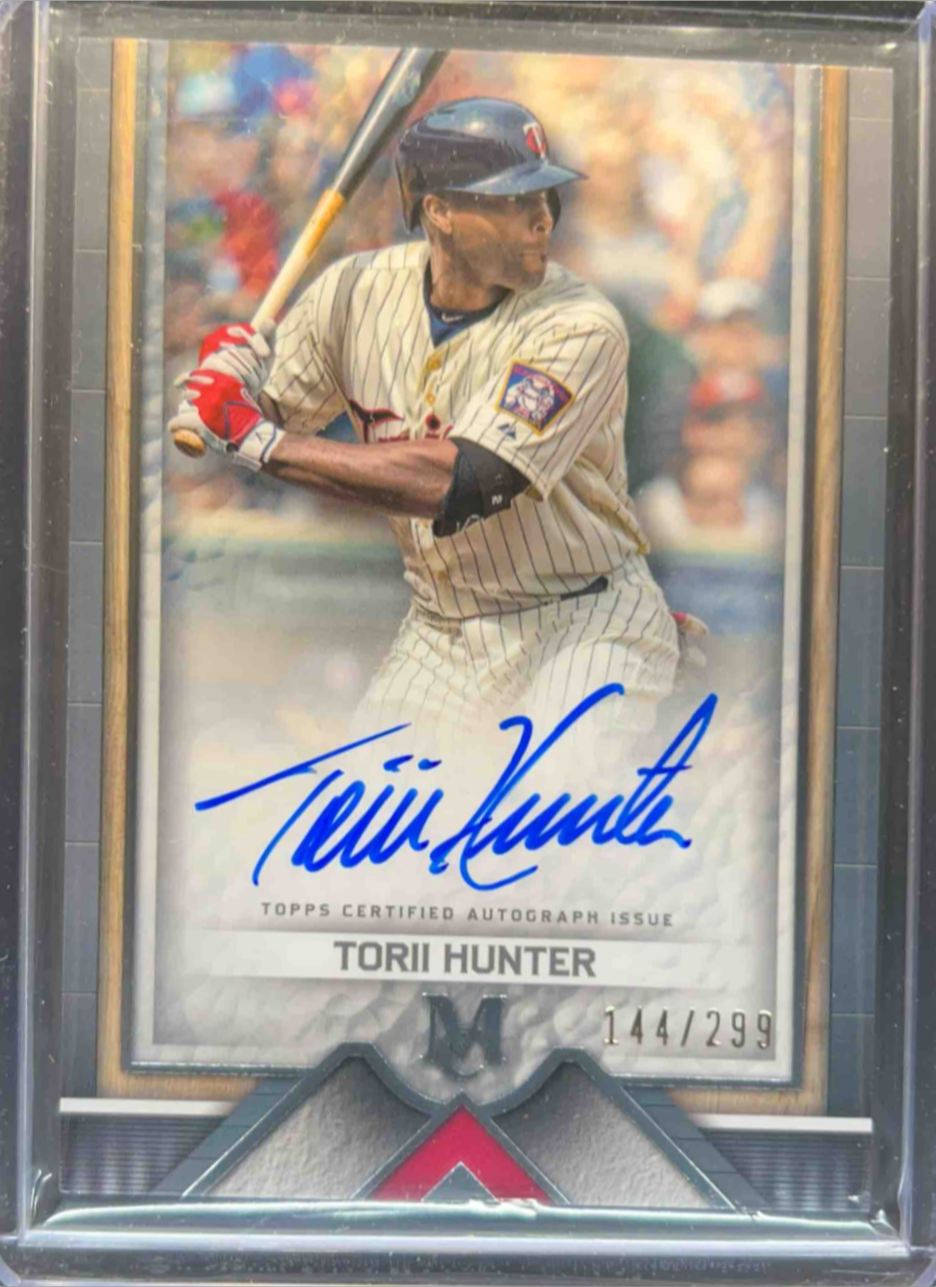 Torii Hunter 2023 Topps Museum Collection #AA-TH Archival Autographs ...