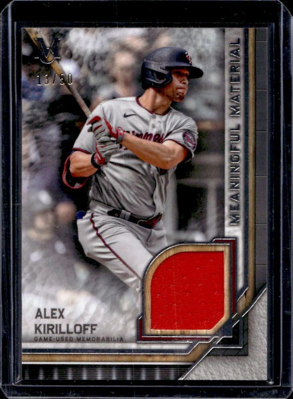 2023 Topps Museum Collection #MMR-AKI Meaningful Materials Relics /50