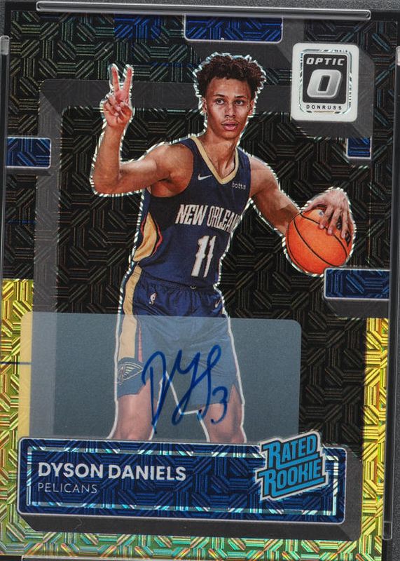 Dyson Daniels 2022 Optic #250 Rated Rookie Signatures - Choice Black ...