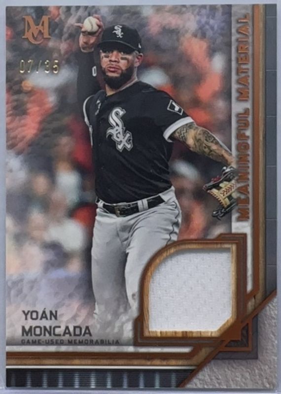 Yoan Moncada 2023 Topps Museum Collection #MMR-YMO Meaningful Materials Relics - Copper /35 RAW