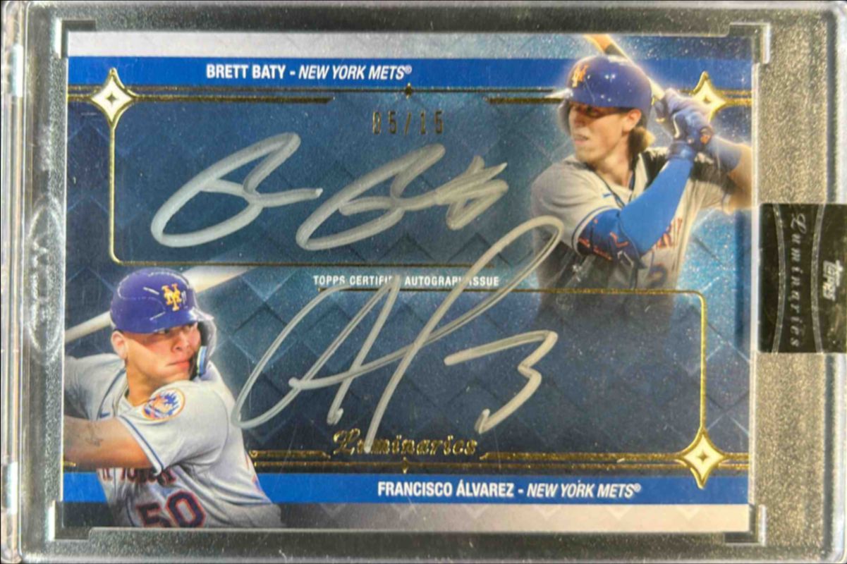 2023 Topps Luminaries #SLDA-BA Spark of Light Dual Autographs /15