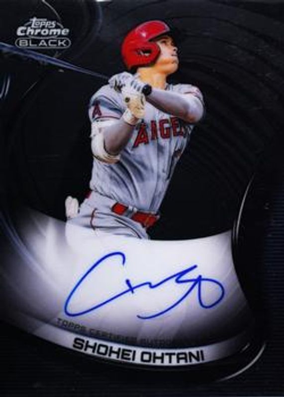 Shohei Ohtani 2022 Topps Chrome Black #CBA-SO Autographs Price
