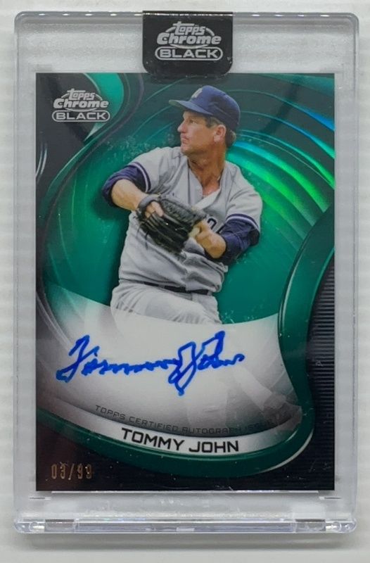 2022 Topps Chrome Black #CBA-TJ Autographs - Green Refractor /99