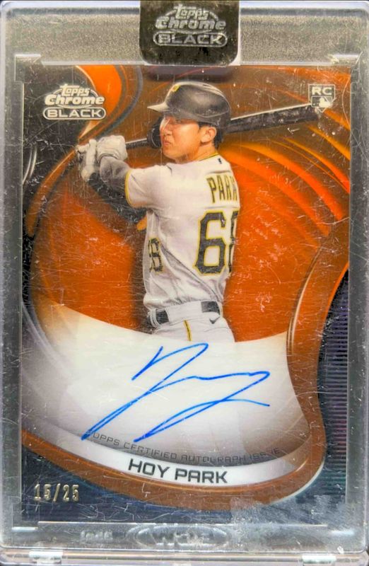 2022 Topps Chrome Black #CBA-HP Autographs - Orange Refractor /25